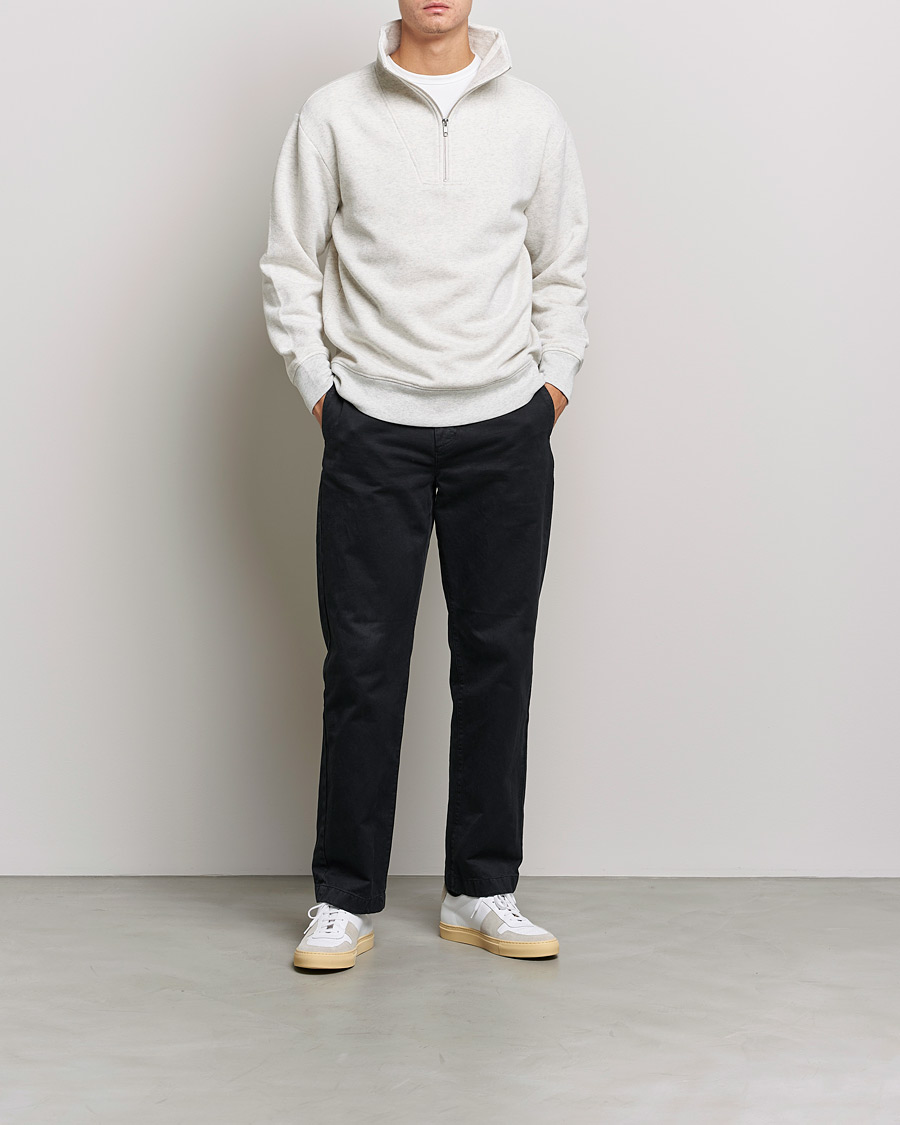 Men | Sweaters & Knitwear | NN07 | Briggs Jersey Half Zip Oat