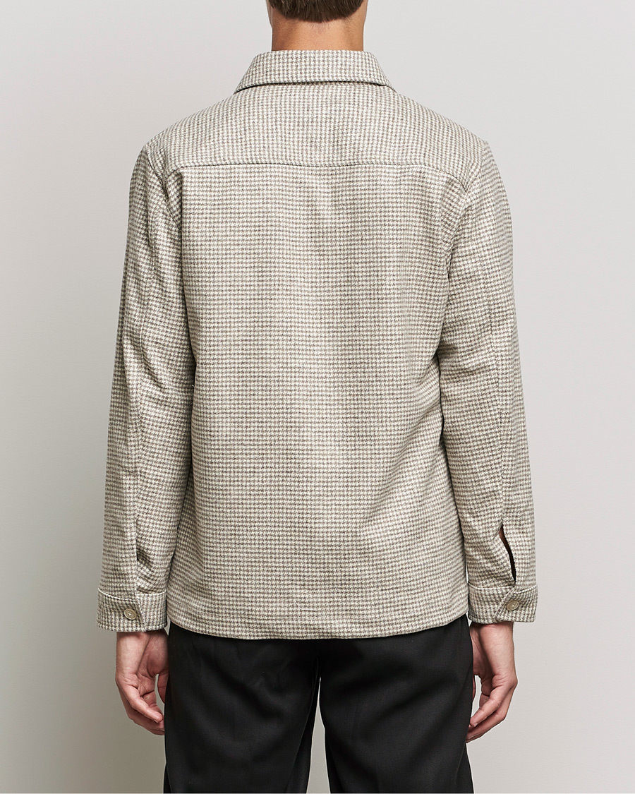 Men | Shirts | NN07 | Peter Houndstooth Overshirt Grey Check