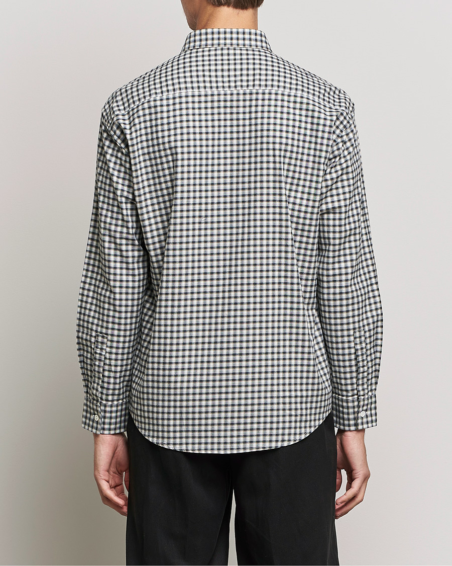 Men | Shirts | NN07 | Deon Cotton Checked Shirt Black/White