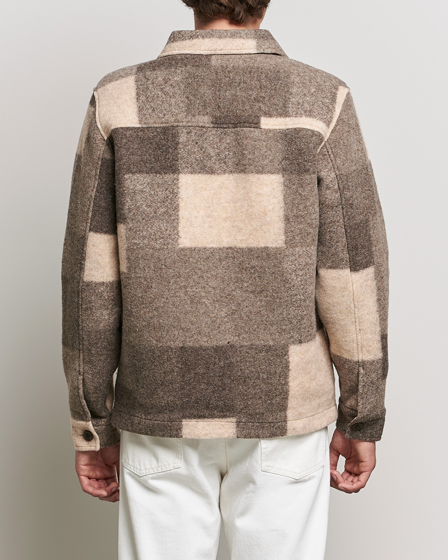 Men | Coats & Jackets | NN07 | Wilas Checked Shirt Jacket Camel