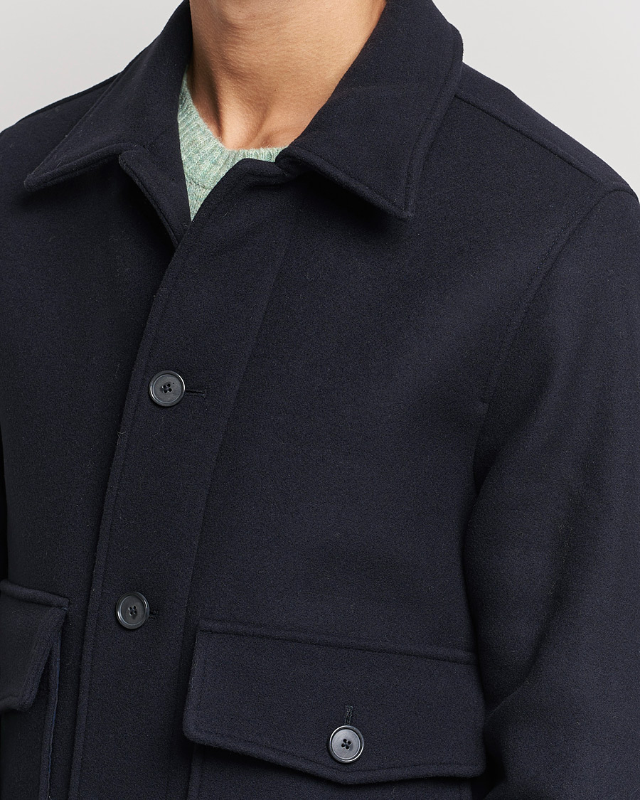 Men | Coats & Jackets | NN07 | Julius Wool Flight Jacket Navy