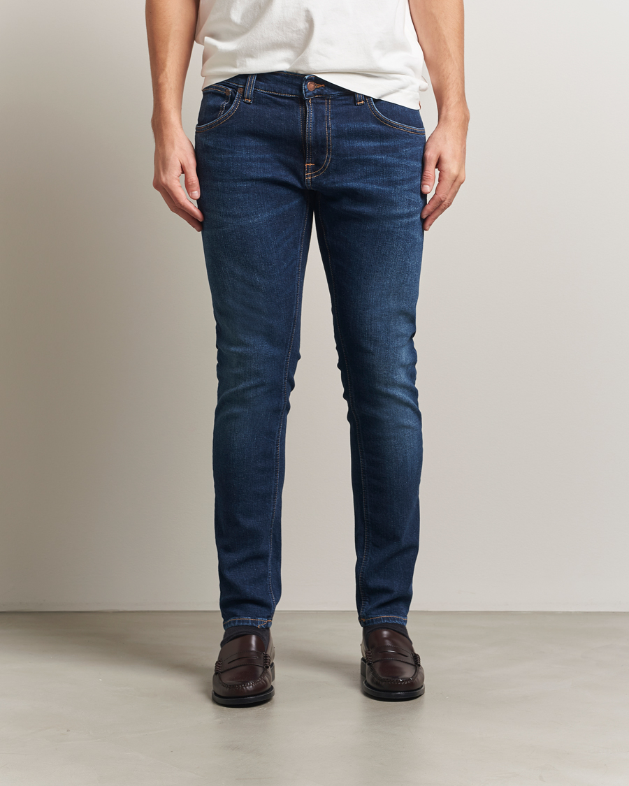 Men | Jeans | Nudie Jeans | Tight Terry Jeans Dark Steel