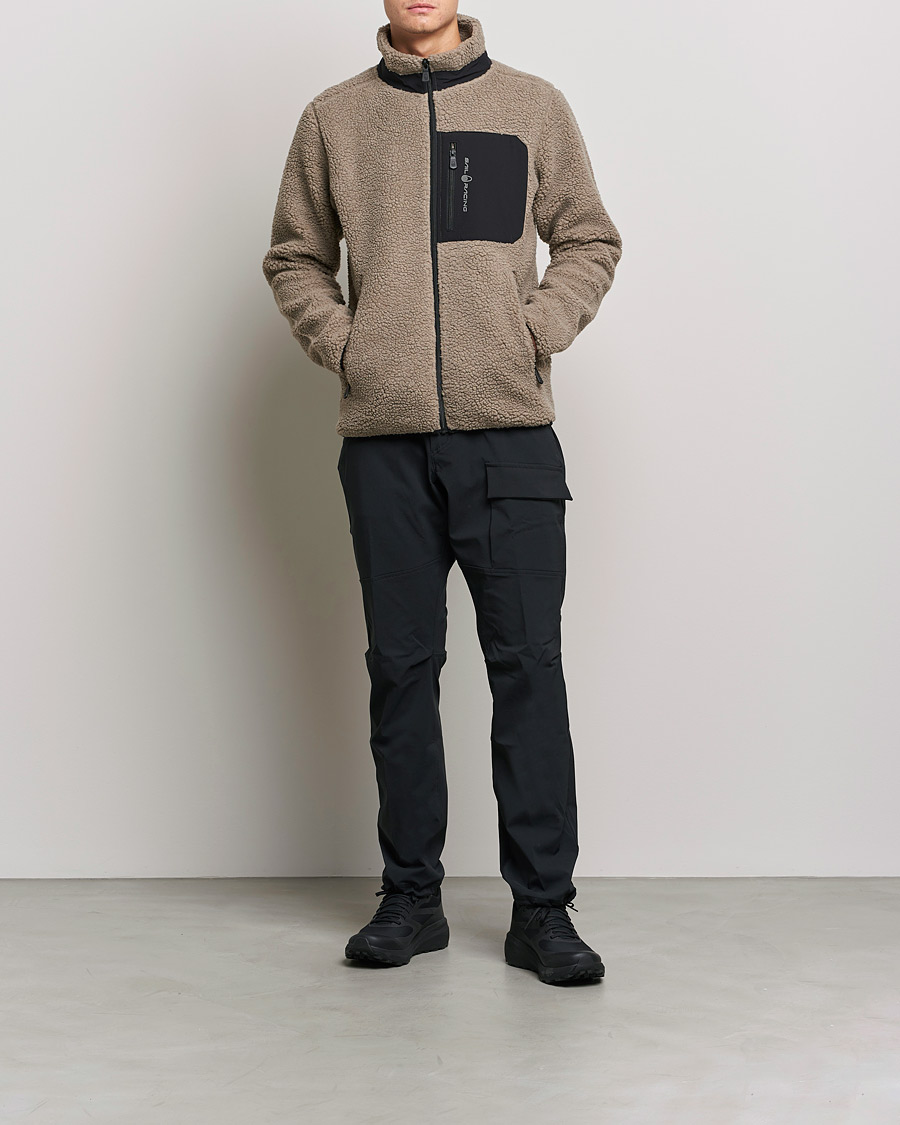 Men | Sweaters & Knitwear | Sail Racing | Bowman Pile Zip Jacket Sand