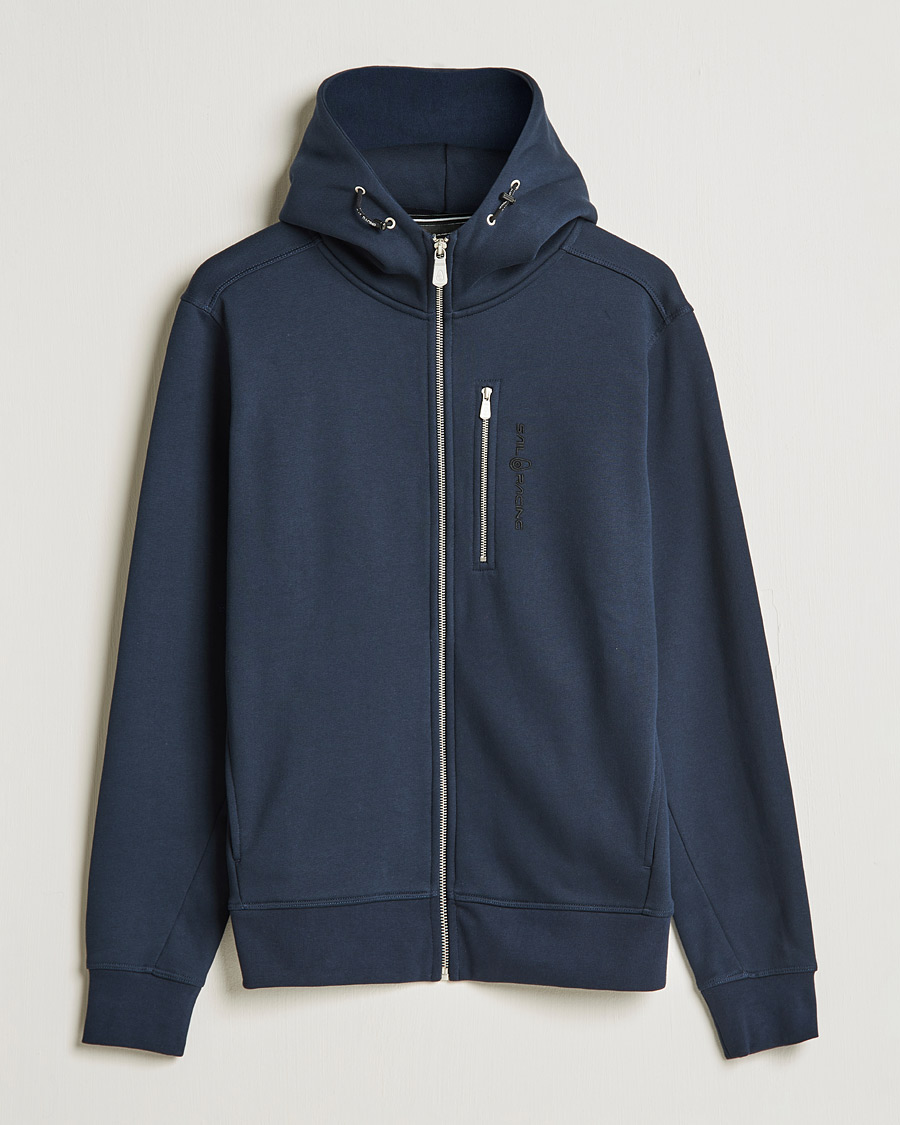Men | Sweaters & Knitwear | Sail Racing | Bowman Full Zip Hoodie Dark Navy