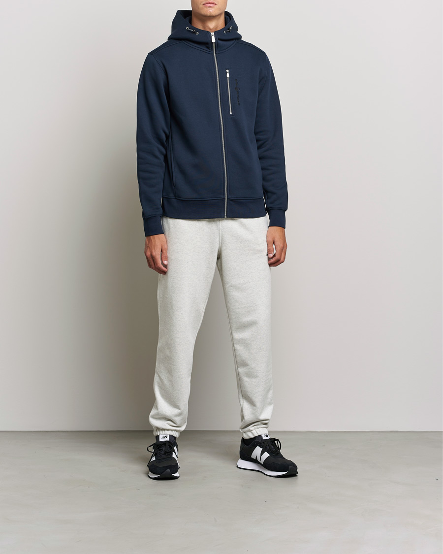 Men | Sweaters & Knitwear | Sail Racing | Bowman Full Zip Hoodie Dark Navy