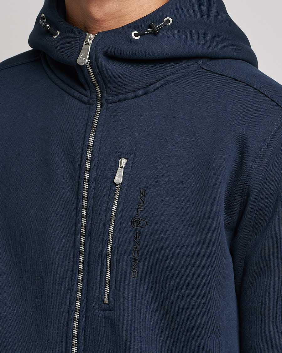 Men | Sweaters & Knitwear | Sail Racing | Bowman Full Zip Hoodie Dark Navy