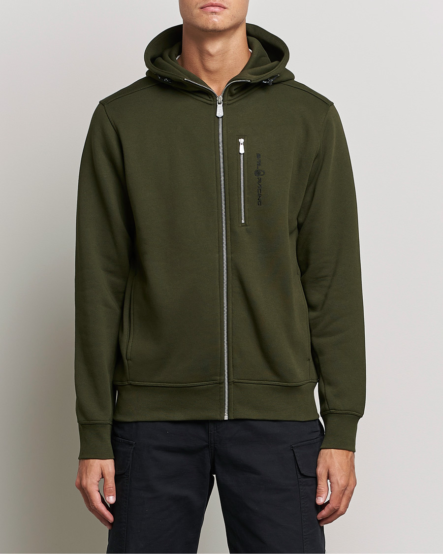 Men | Sweaters & Knitwear | Sail Racing | Bowman Zip Hood Dark Forest