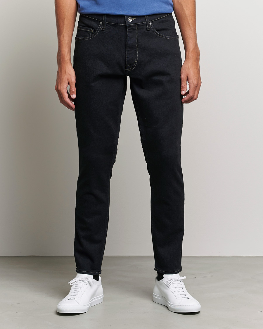 Men | Jeans | Tiger of Sweden | Pistolero Stretch Cotton Jeans Black Blue