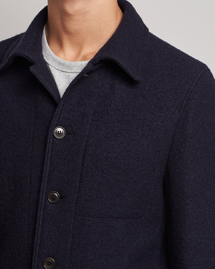 Men | Blazers | Tiger of Sweden | Gio Knitted Wool Blazer Light Ink