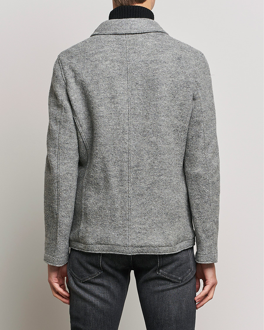 Men | Blazers | Tiger of Sweden | Gio Knitted Wool Blazer Light Grey