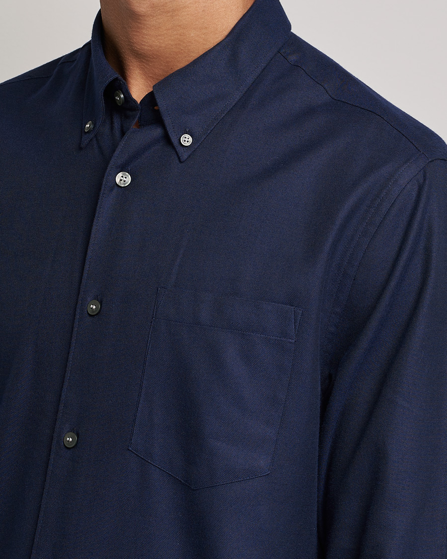 Men | Shirts | Tiger of Sweden | Sankt Cotton Shirt Light Ink