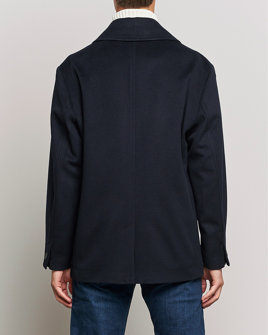 Men | Coats & Jackets | Tiger of Sweden | Eerik Wool Peacoat Light Ink