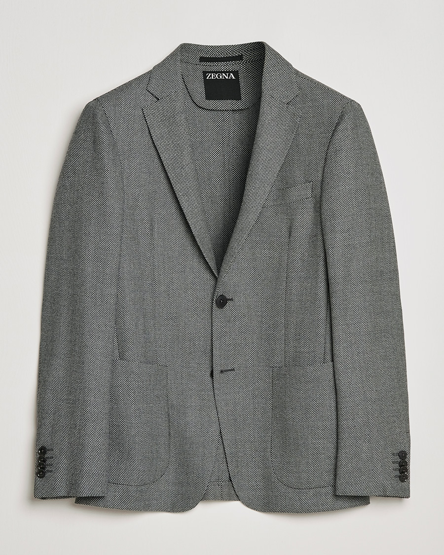 Men | Blazers | Zegna | Unconstructed Wool Blazer Light Grey