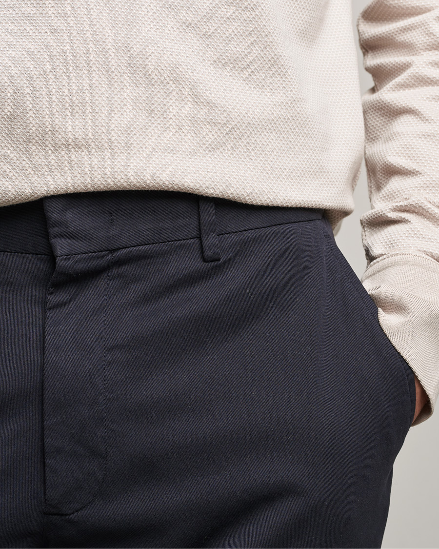 Men | Trousers | Zegna | Premium Cotton Chinos Navy