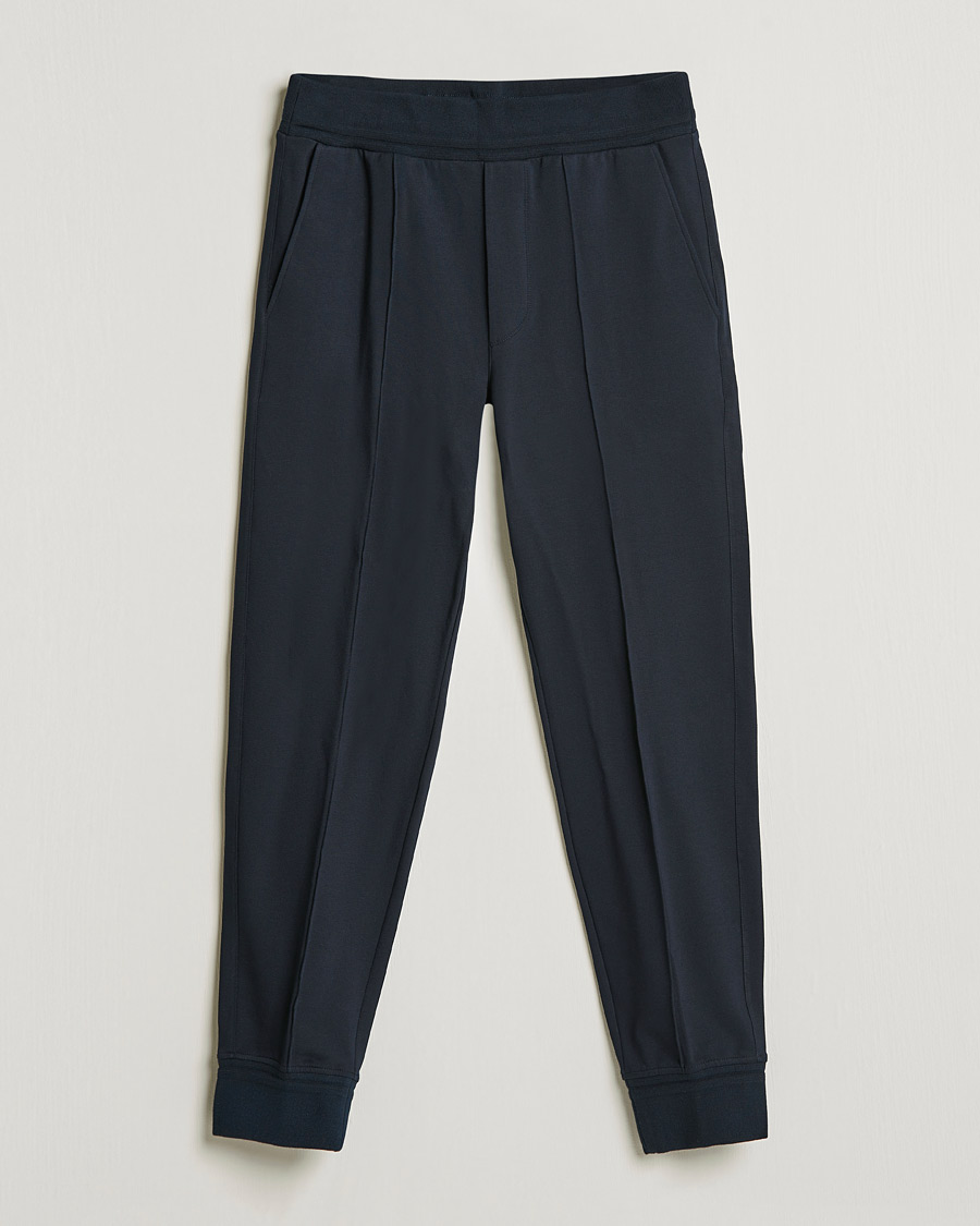 Men | Trousers | Zegna | Cotton Stretch Joggers Navy