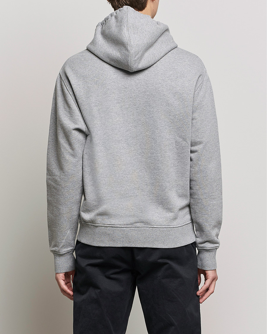 Men | Sweaters & Knitwear | AMI | Heart Logo Hoodie Heather Grey