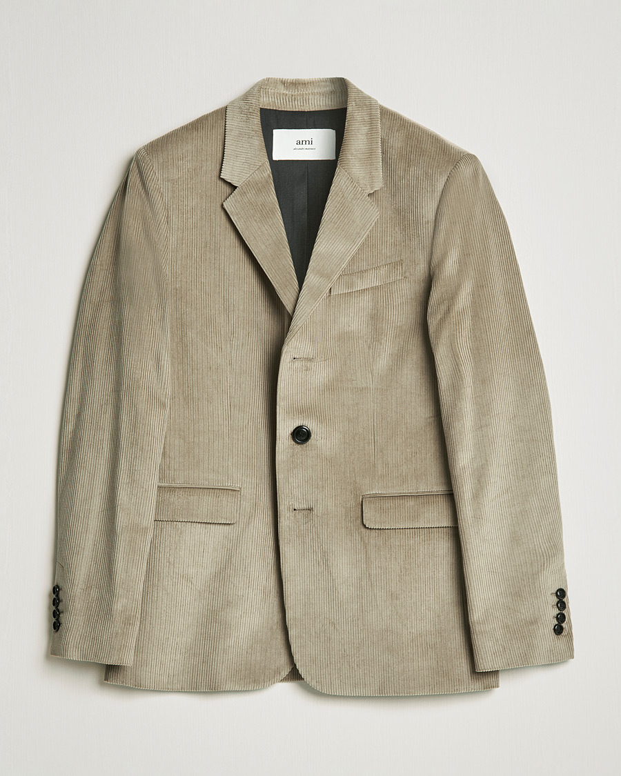 Men | Blazers | AMI | Corduroy Blazer Beige