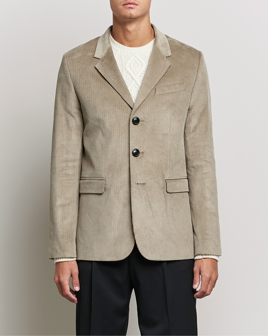 Men | Blazers | AMI | Corduroy Blazer Beige