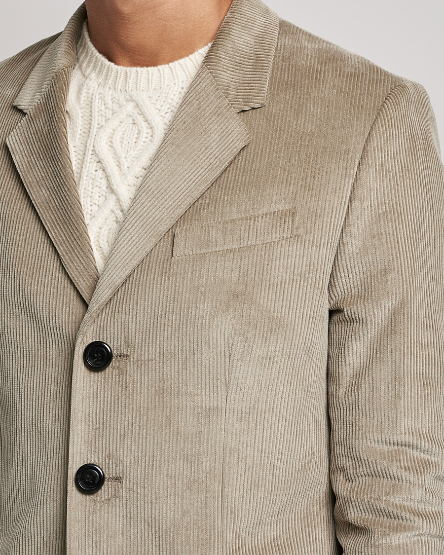Men | Blazers | AMI | Corduroy Blazer Beige