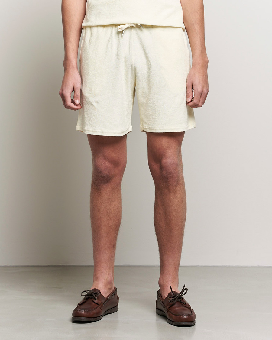 Men | Shorts | Stenströms | Towelling Cotton Shorts Cream