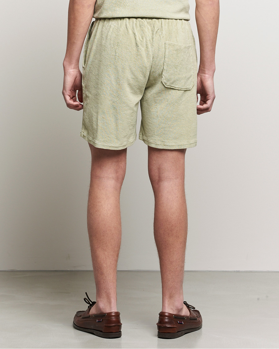 Men | Shorts | Stenströms | Towelling Cotton Shorts Olive