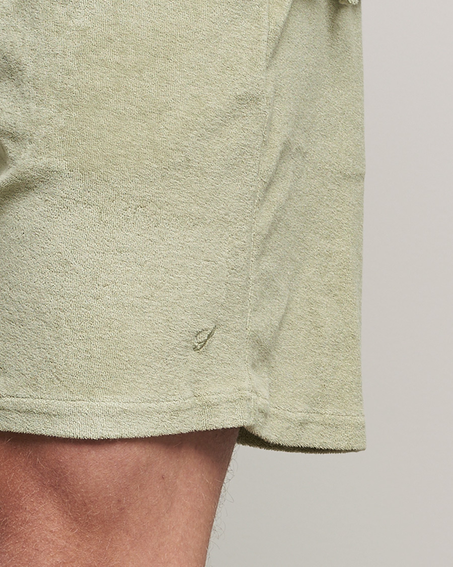 Men | Shorts | Stenströms | Towelling Cotton Shorts Olive
