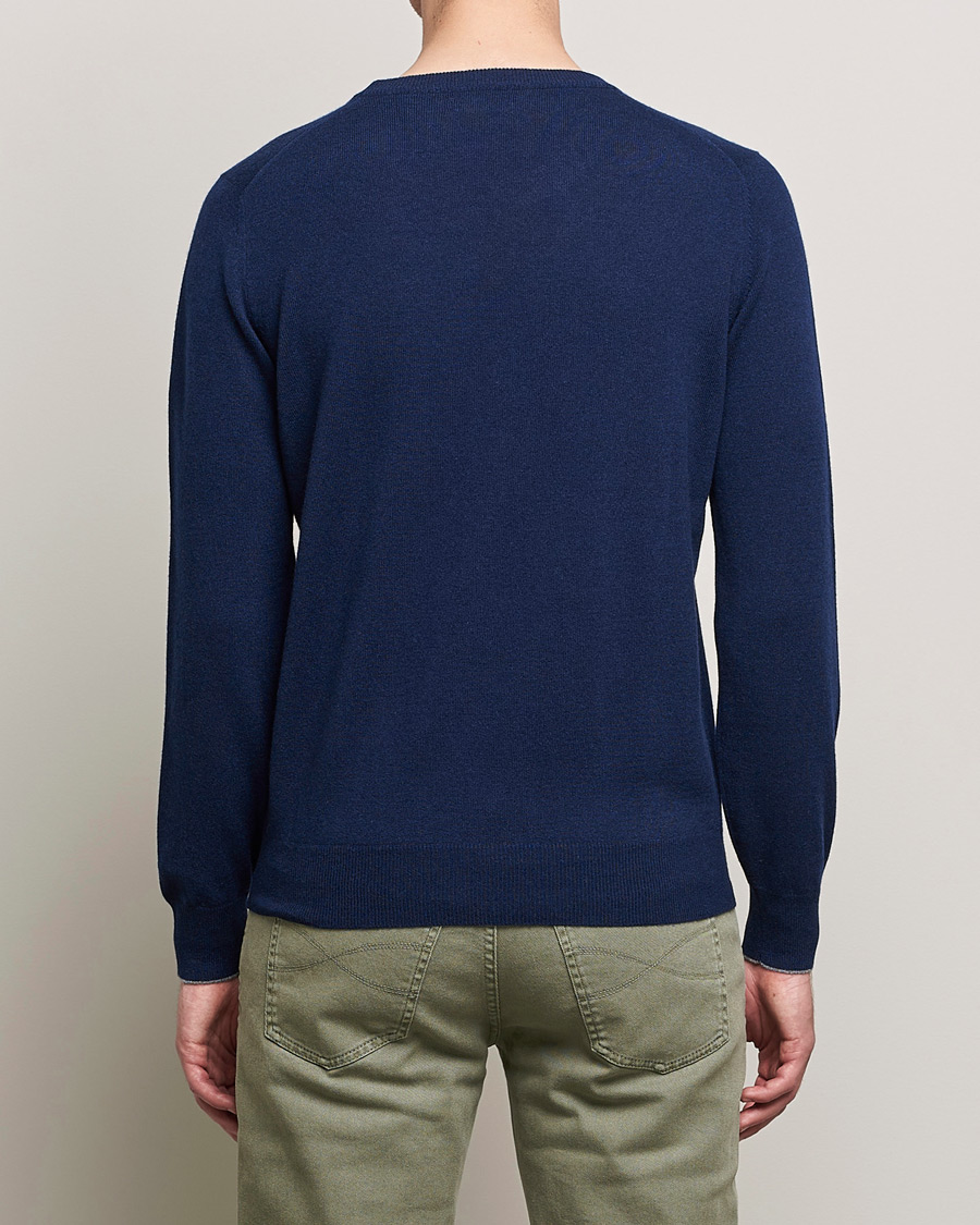 Men | Sweaters & Knitwear | Brunello Cucinelli | 2 Ply Cashmere Pullover Navy
