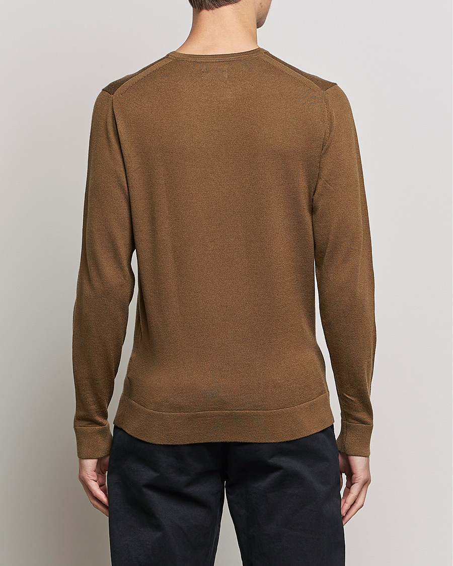 Men | Sweaters & Knitwear | Calvin Klein | Superior Wool Crew Neck Sweater Chester Brown