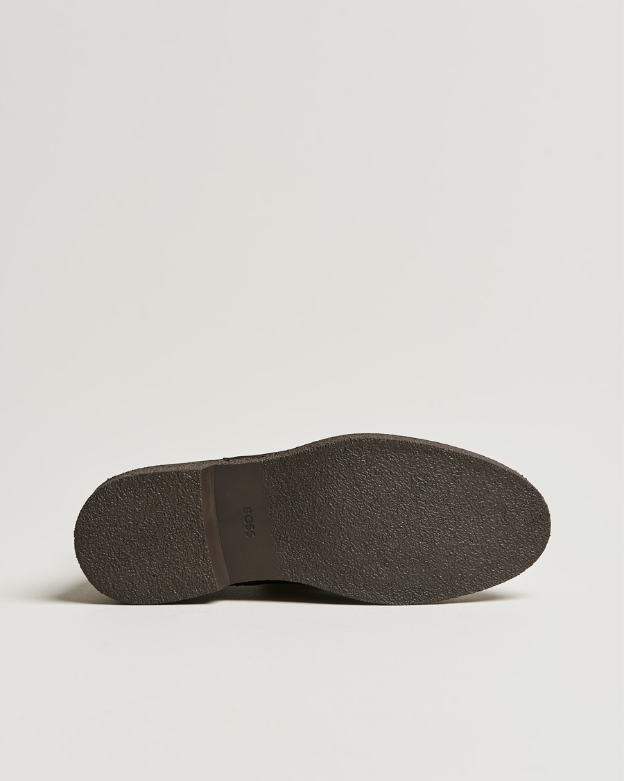 Men | BOSS Tunley Suede Chelsea Boots Dark Brown | BOSS BLACK | BOSS Tunley Suede Chelsea Boots Dark Brown
