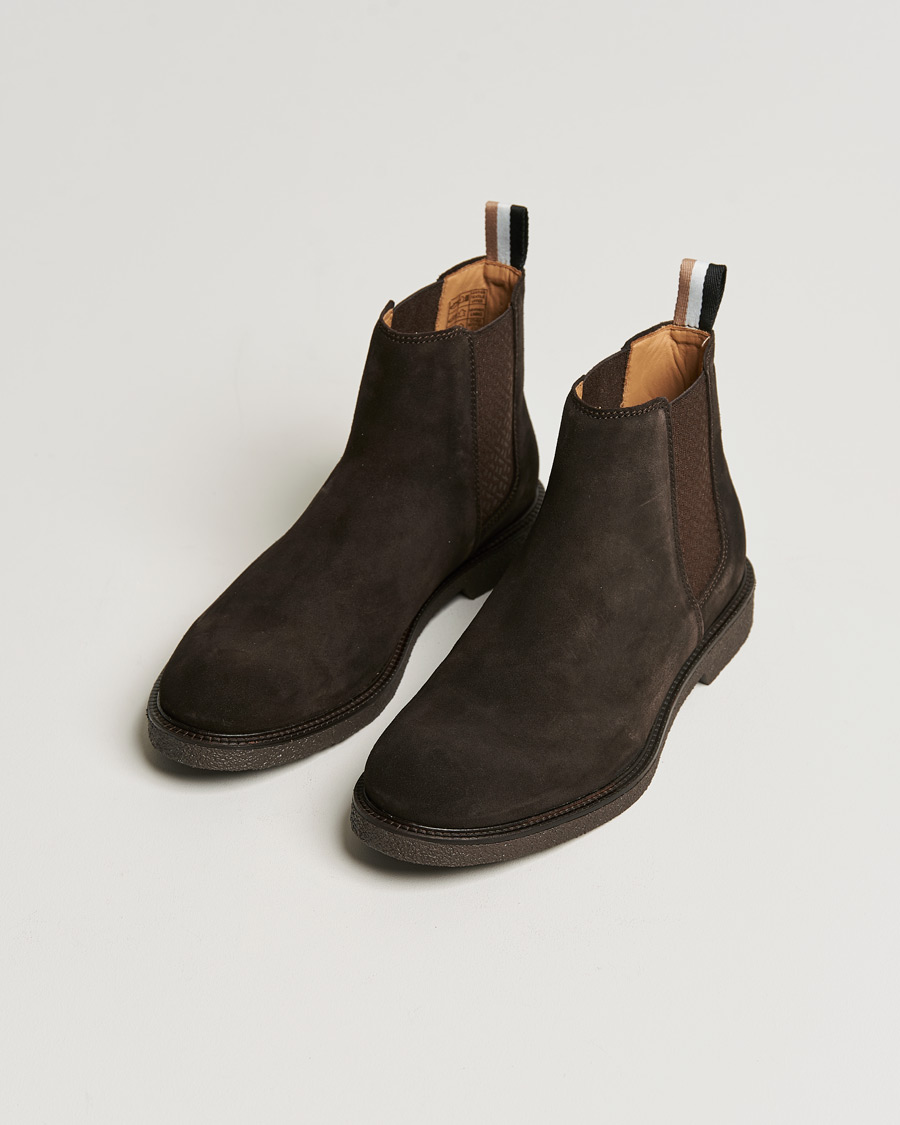 Men | BOSS Tunley Suede Chelsea Boots Dark Brown | BOSS BLACK | BOSS Tunley Suede Chelsea Boots Dark Brown