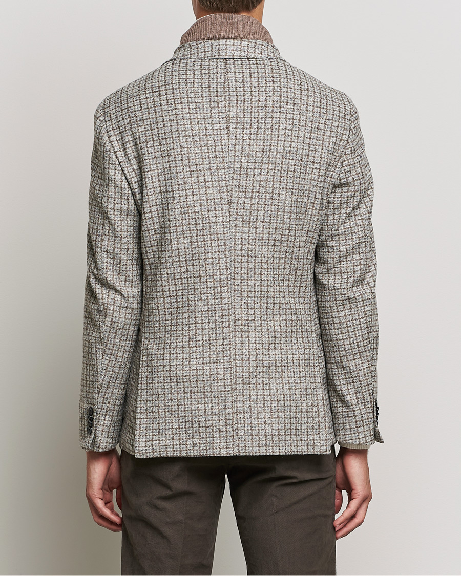 Men | Blazers | BOSS BLACK | Hanry Wool Checked Patch Pocket Blazer Silver