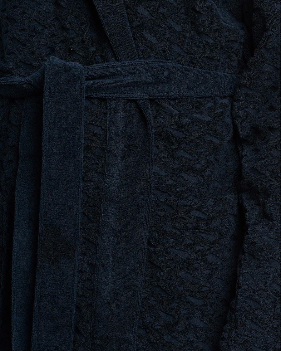 Men | Pyjamas & Robes | BOSS BLACK | BOSS Terry Robe Dark Blue