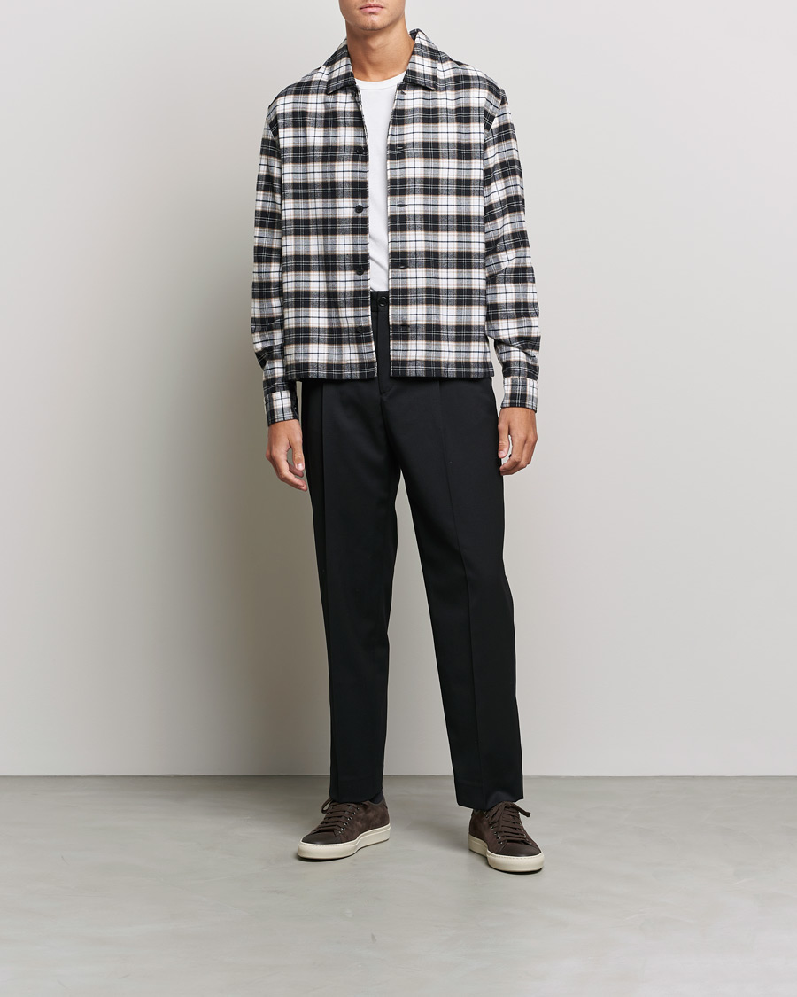Men | Shirts | BOSS BLACK | Nolan Check Flannel Shirt Black