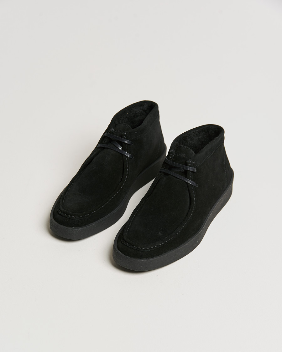 Men | BOSS Clay Suede Chukka Sneaker Boot Black | BOSS BLACK | BOSS Clay Suede Chukka Sneaker Boot Black
