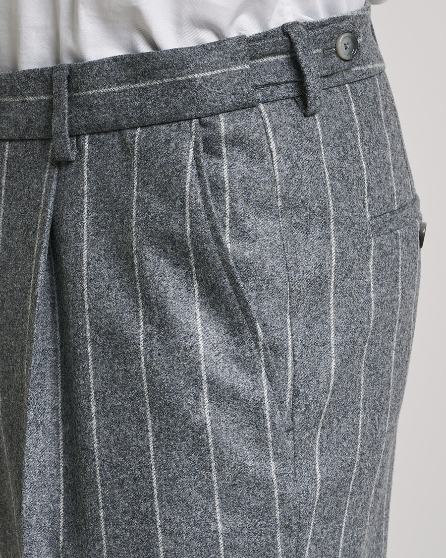 Men | Suits | BOSS BLACK | BOSS Hanry Wool Double Breasted Pinstripe Suit Medium Grey