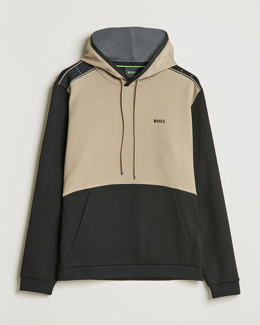 Men | Sweaters & Knitwear | BOSS GREEN | Soody Hoodie Black