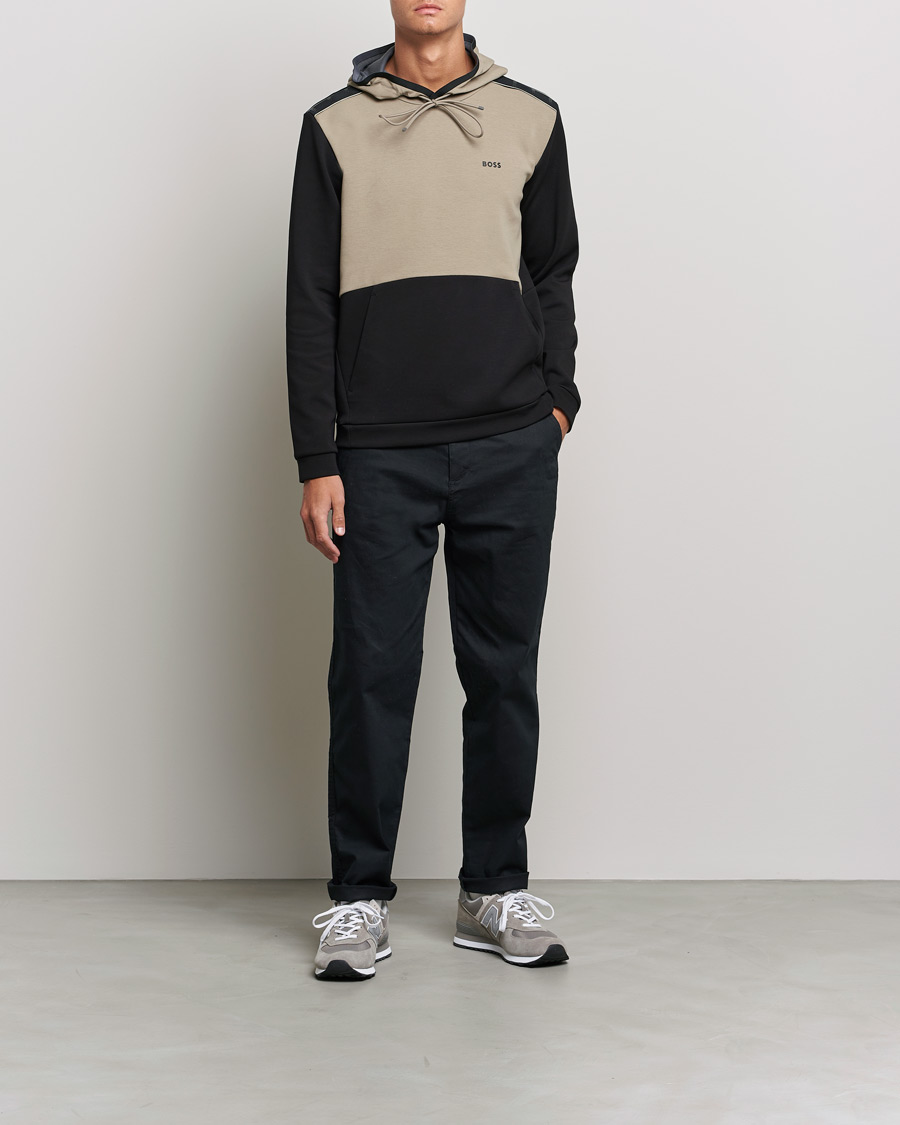 Men | Sweaters & Knitwear | BOSS GREEN | Soody Hoodie Black