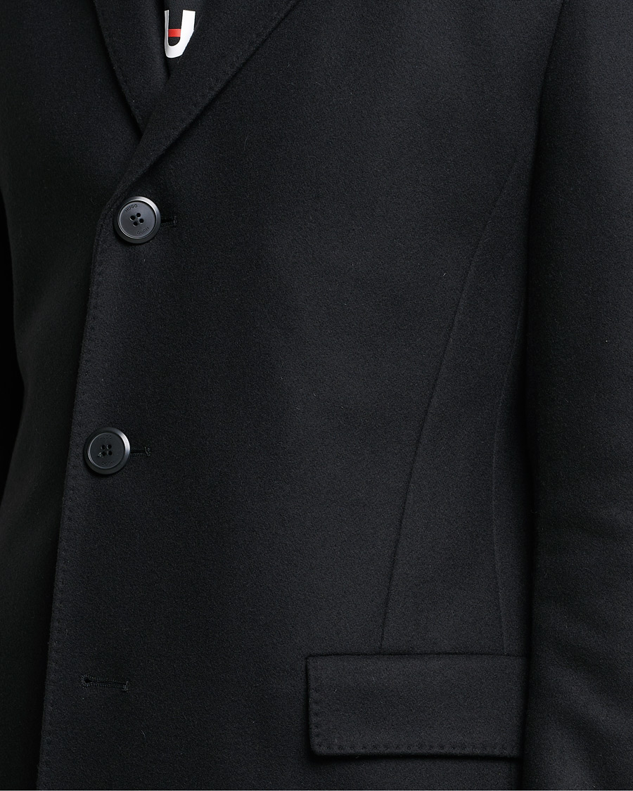 Men | Coats & Jackets | HUGO | Migor Wool Coat Black
