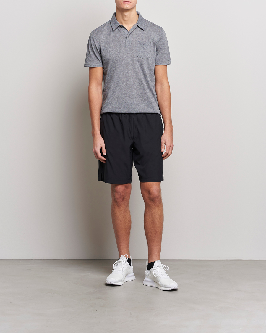 Men | Shorts | Sunspel | Active Running Shorts Black