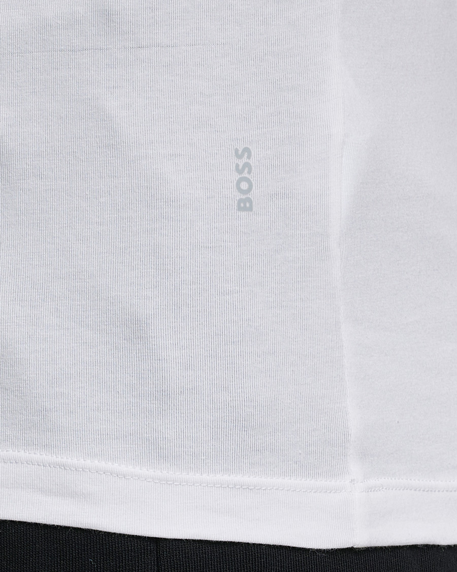 Men | T-Shirts | BOSS BLACK | 2-Pack V-Neck Slim Fit T-Shirt White