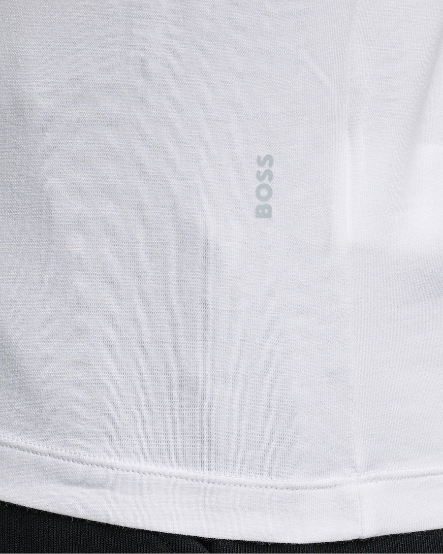 Men | T-Shirts | BOSS BLACK | 2-Pack Crew Neck Slim Fit T-Shirt White