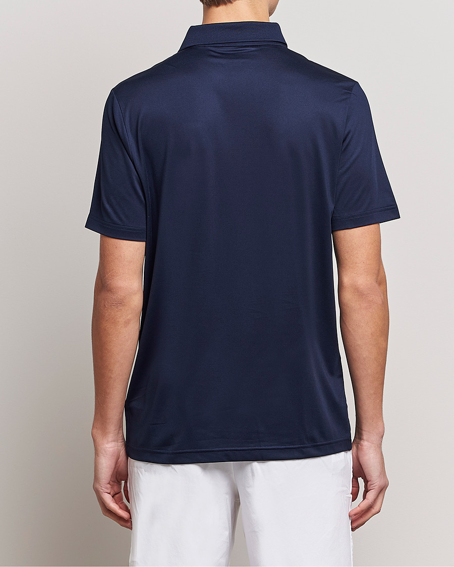 Men | Polo Shirts | Lacoste Sport | Performance Striped Polo Navy Blue