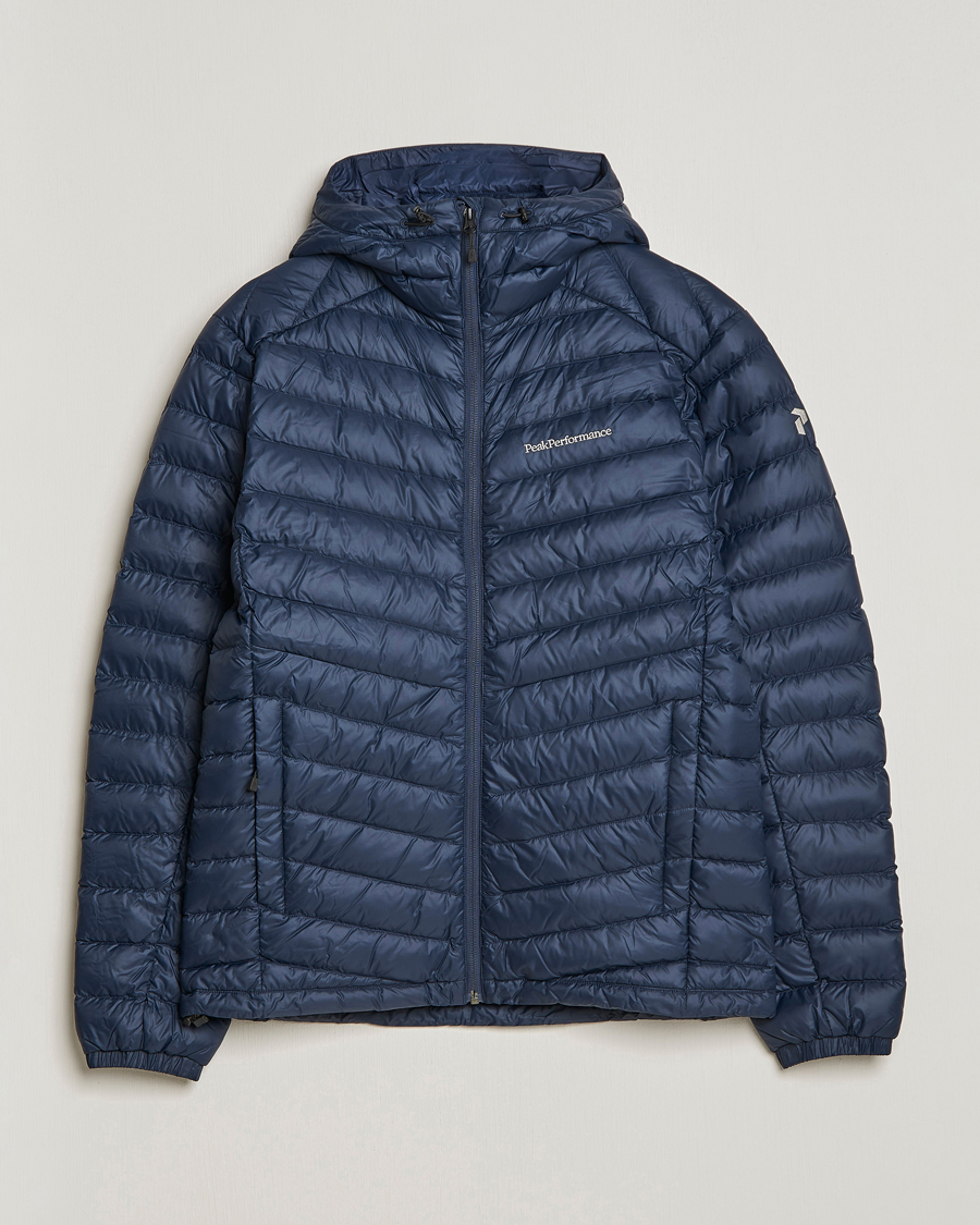 Men | Coats & Jackets | Peak Performance | Frost Liner Down Hooded Jacket Blue Shadow
