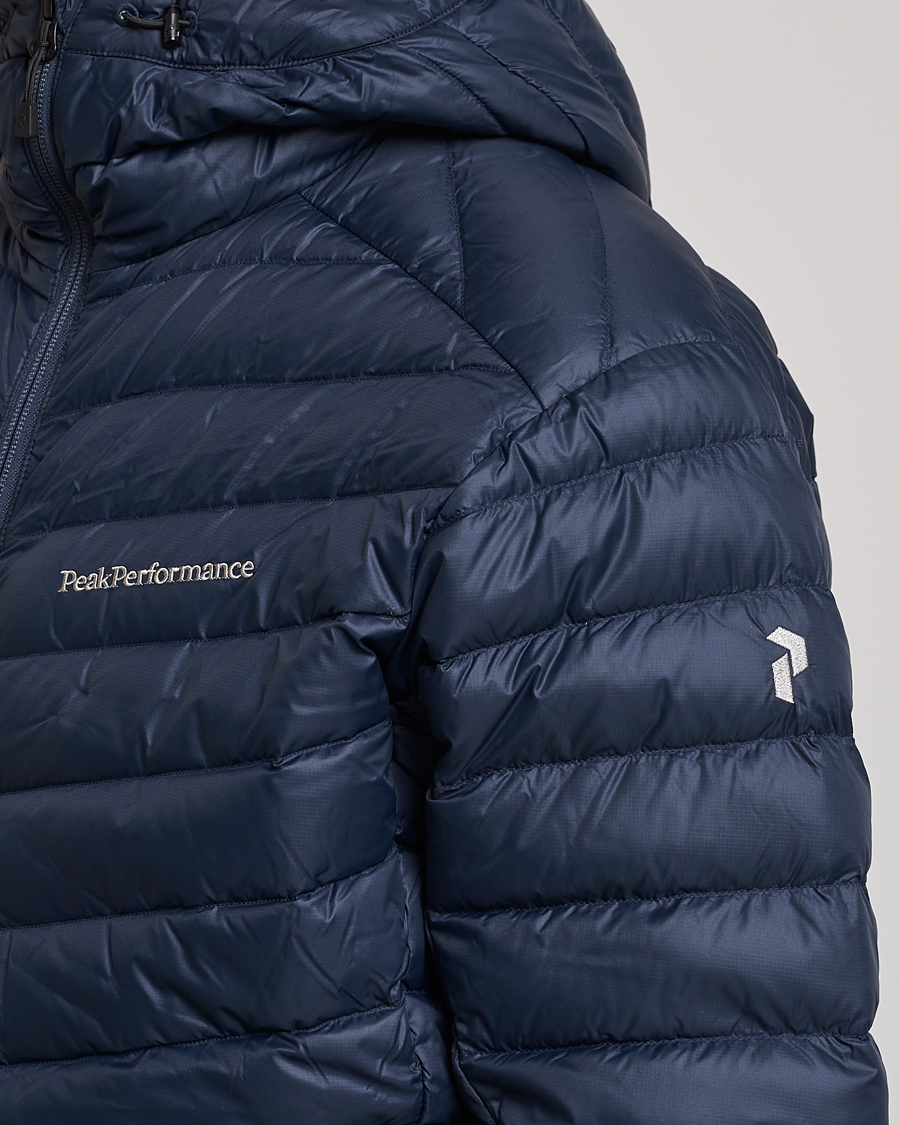 Men | Coats & Jackets | Peak Performance | Frost Liner Down Hooded Jacket Blue Shadow