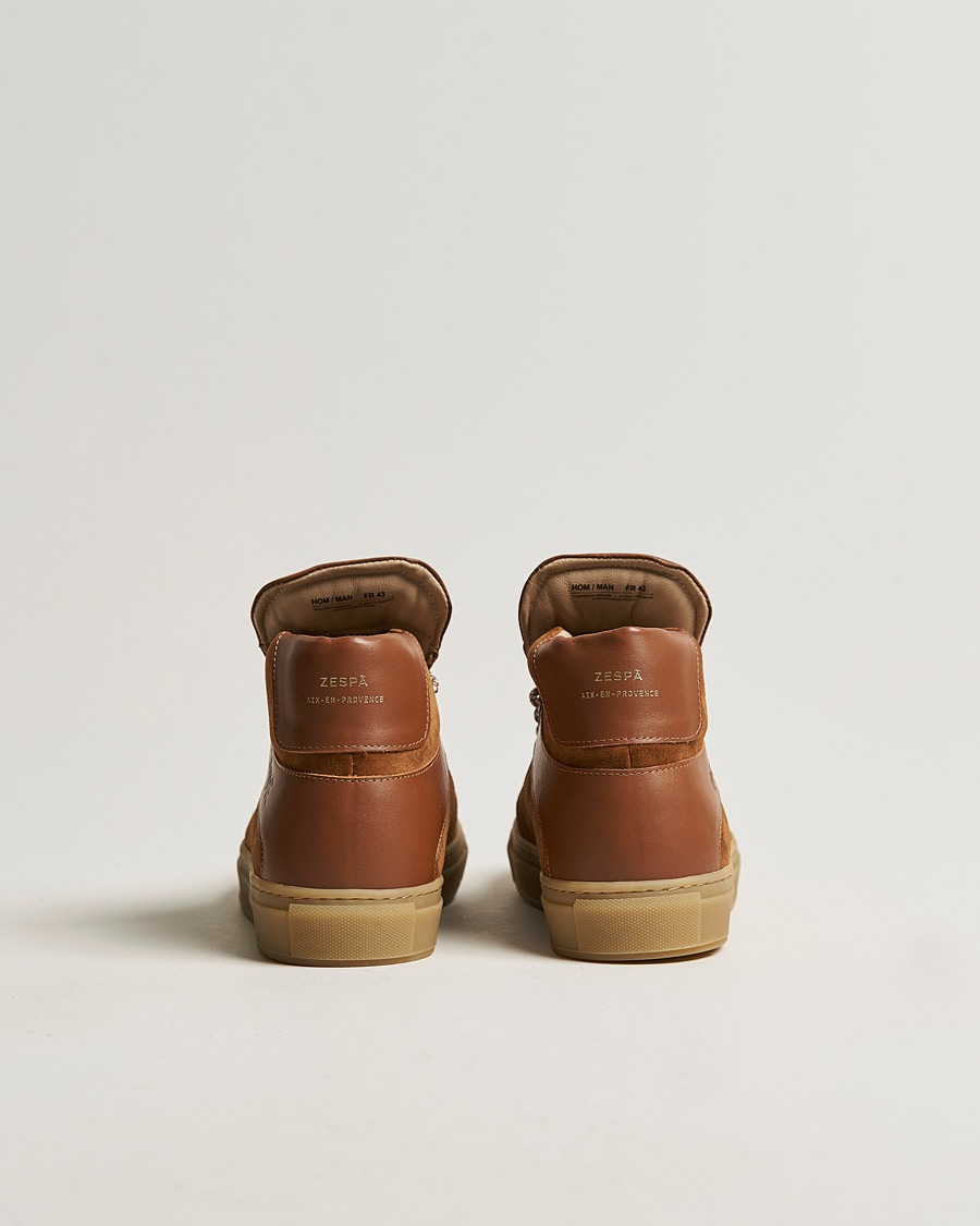 Men | Zespà ZSP12 Alpine Hiker High Top Suede Sneakers Camel | Zespà | ZSP12 Alpine Hiker High Top Suede Sneakers Camel