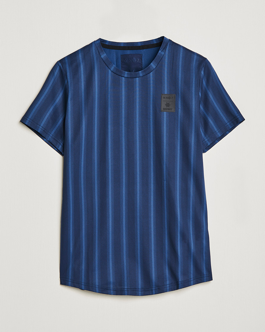 Men | T-Shirts | NN07 | Combat Short Sleeve T-Shirt Navy Stripe