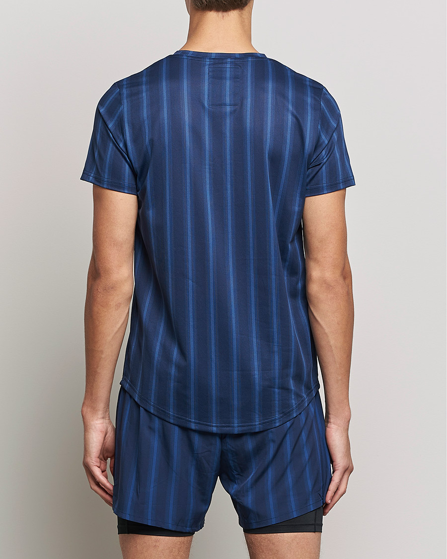 Men | T-Shirts | NN07 | Combat Short Sleeve T-Shirt Navy Stripe