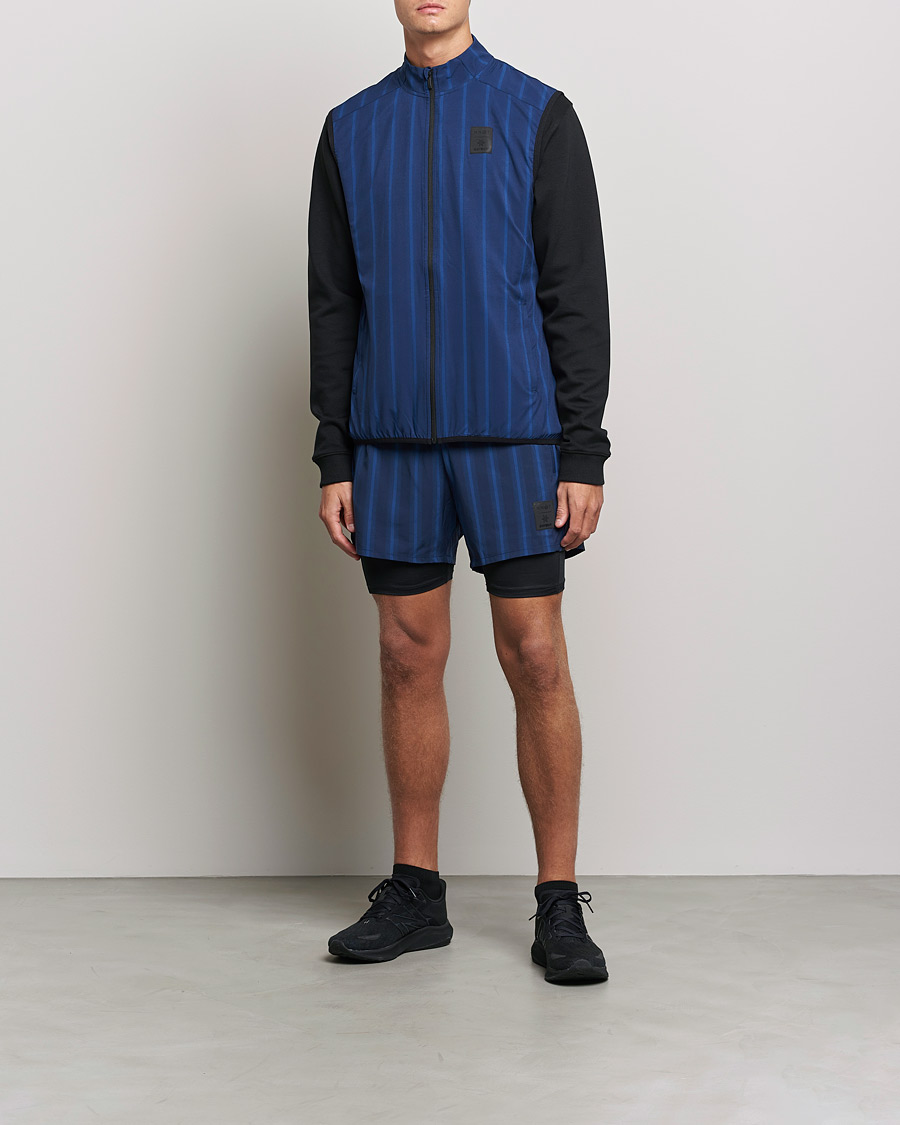 Men | Sweaters & Knitwear | NN07 | Pace Full Zip Vest Navy Stripe