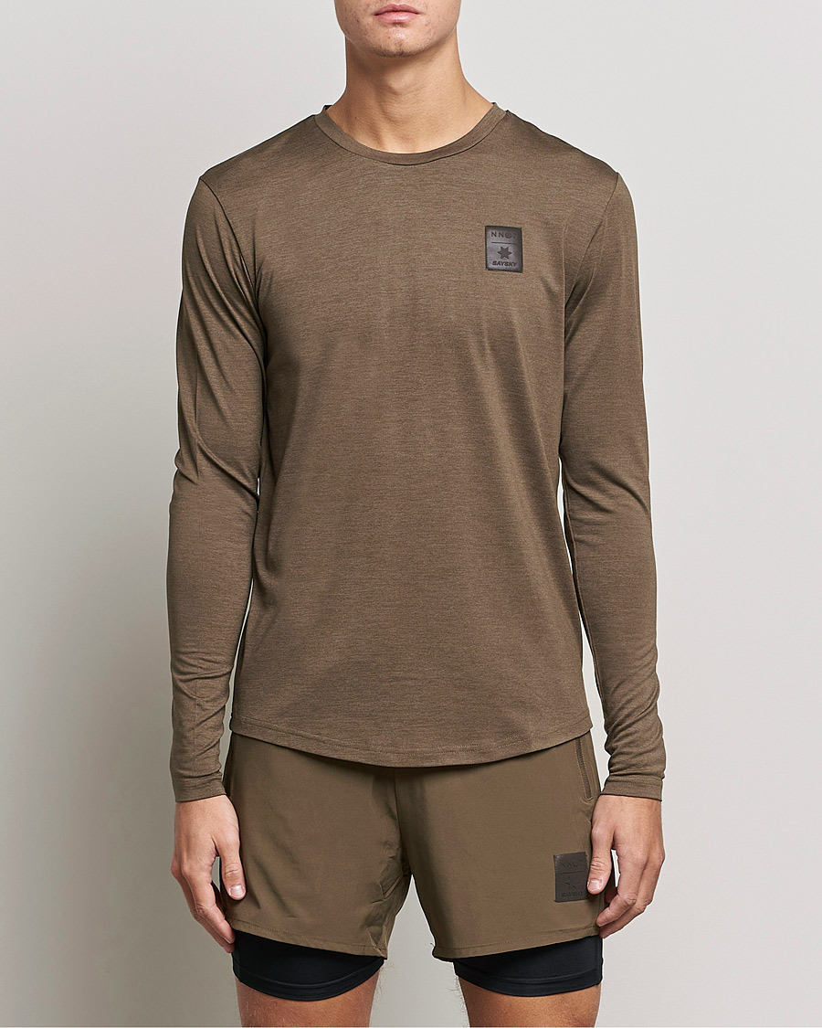 Men | T-Shirts | NN07 | Pace Long Sleeve T-Shirt Clay