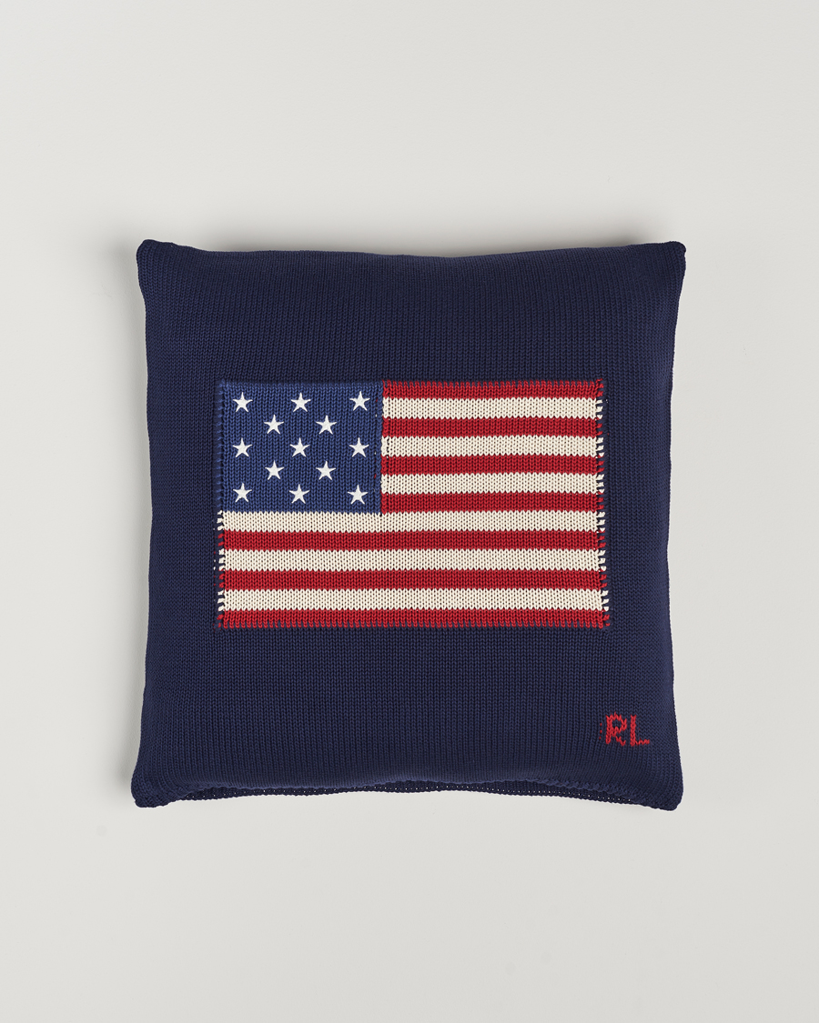Men | Home | Ralph Lauren Home | RL Flag 50x50 cm Throw Pillow Navy